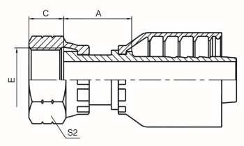 美制ORFS內(nèi)螺紋平面 ISO 12151-1 SAE J516