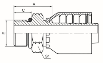 美制SAE外螺紋帶O形圈 ISO 11926 SAE J1926